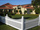 micro American style vinyl fence