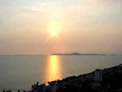 pic Panoramic Jomtien Beach sea,island views