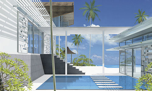 pic The villas offer double aspect seaviews