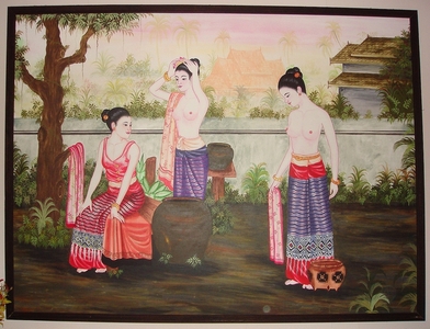 pic Oil paintings,antique woodcarvings panel