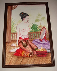 pic Oil paintings,antique woodcarvings panel