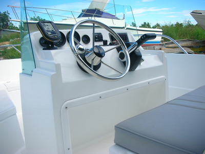 pic 17 foot 115 HP fiberglass motorboat