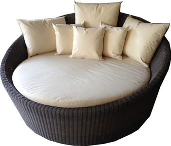 pic Outdoor Synthetic Wicker Sunbed