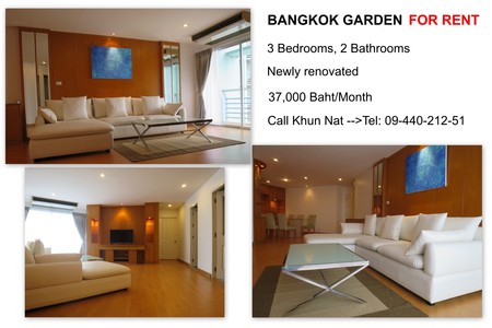 pic Bangkok Garden Condo 3 Bedrooms For Rent